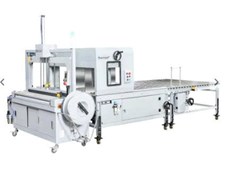 Máy cắt vuông và đóng đai thùng tự động Q80AP