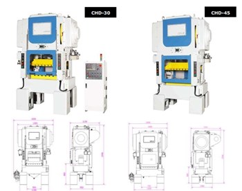 Máy đột dập tốc độ cao với giàn quay đôi CHD-30