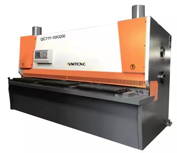 Máy cắt chém tôn thủy lực CNC QC11Y-10X3200 Bộ điều khiển Wiht E21S 