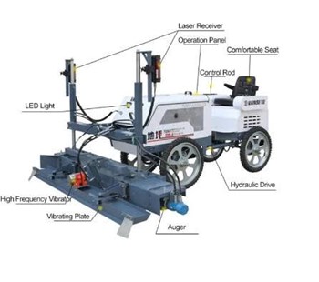 Máy san phẳng bê tông bằng tia laser  VANSE YZ25-4 2,5 mét