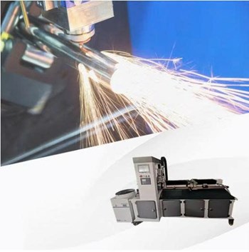 Máy cắt ống kim loại bằng thép không gỉ bằng sợi quang Br80CNC